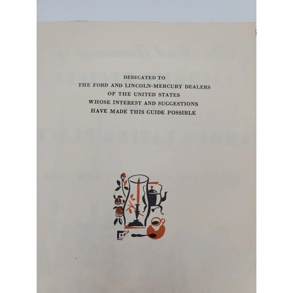 The Ford Treasury Of Favorite Recipes from Famous Eating Places - 1950